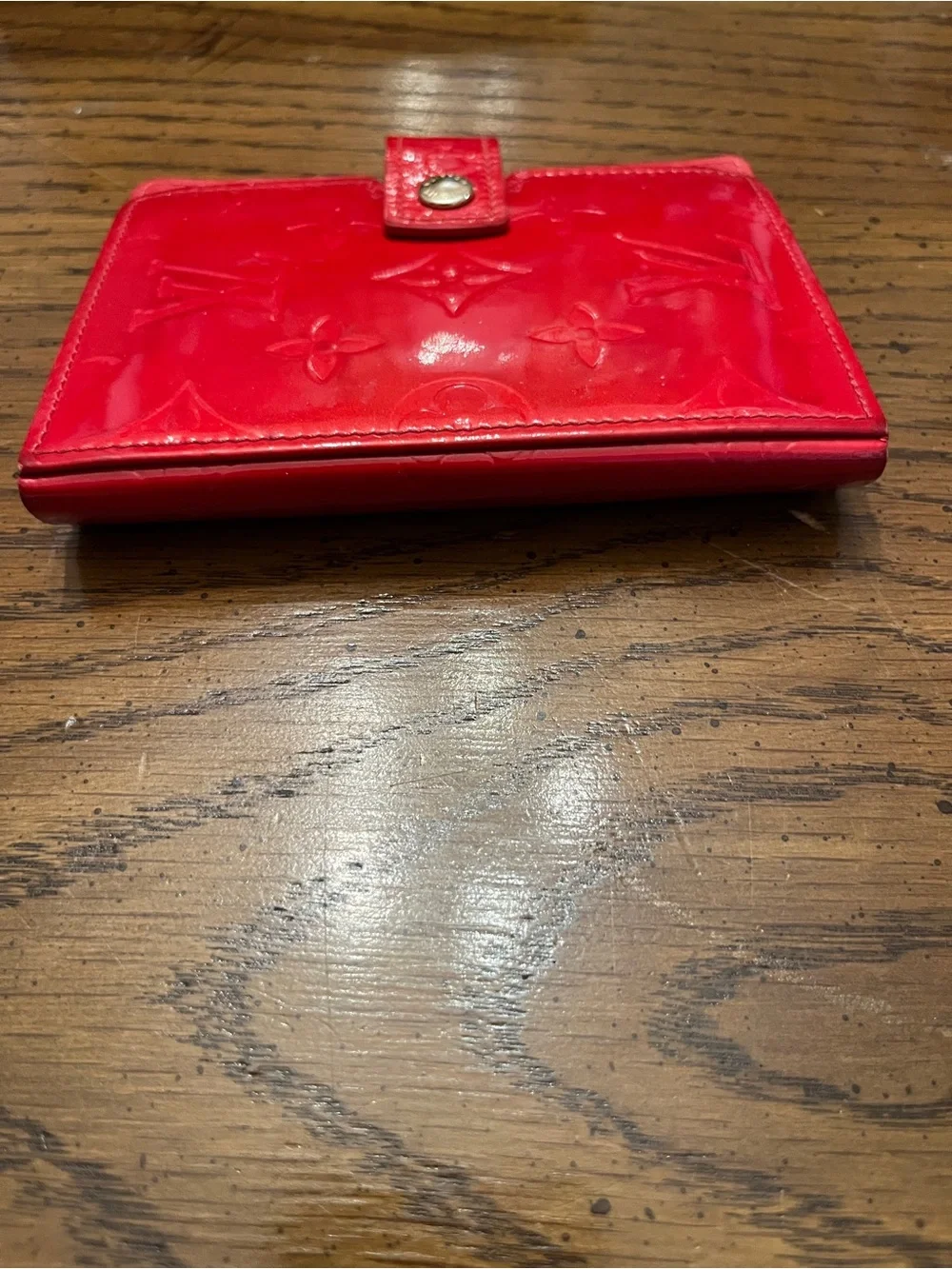 Louis Vuitton Red Vintage Monogram Vernis Palm Pilot Cover